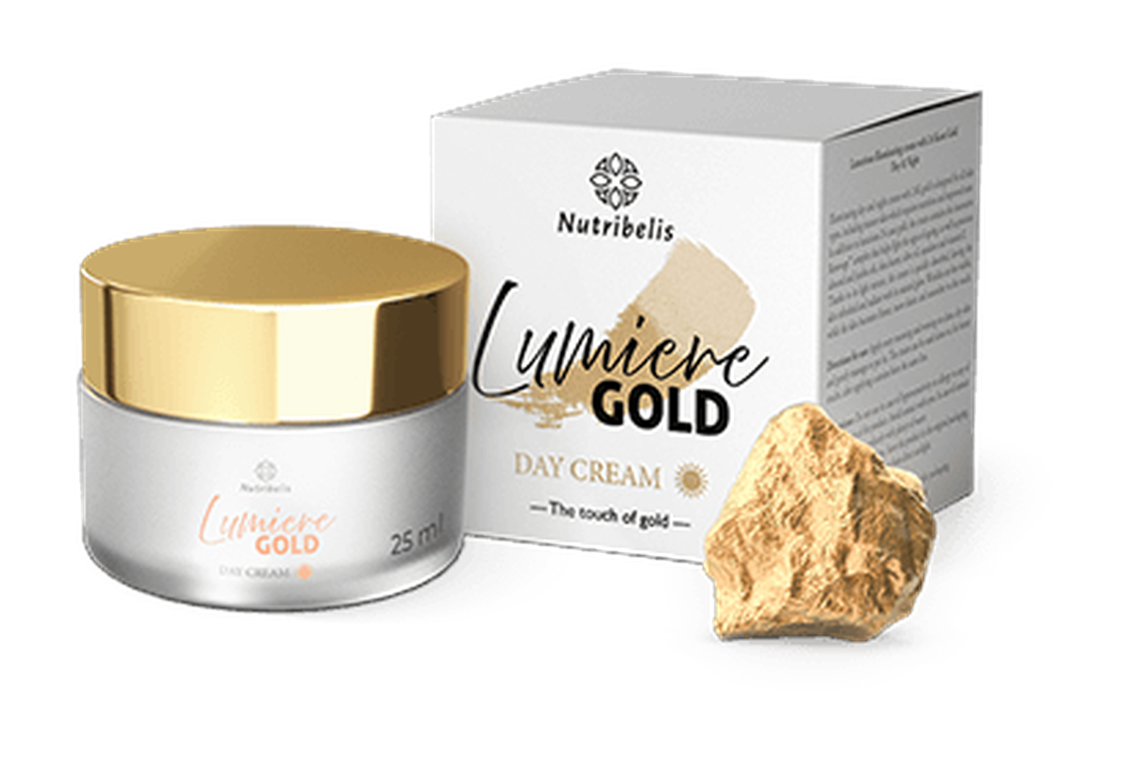 Lumiere Gold — 25 ml jar of day cream with its box
